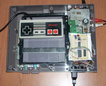 Finished board inside the NES (click to zoom)